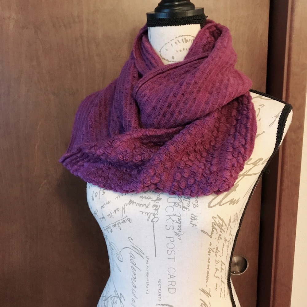 Beautiful violet infinity scarf